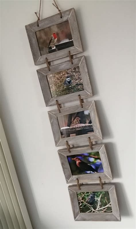 picture frame hanging rope|rustic rope hanging picture frames.